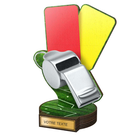 Trophée Bois Couleurs Arbitre - BA-RW002M5