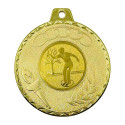 Médaille 50mm anneaux olympiques avec Pastille - F-Q043.D