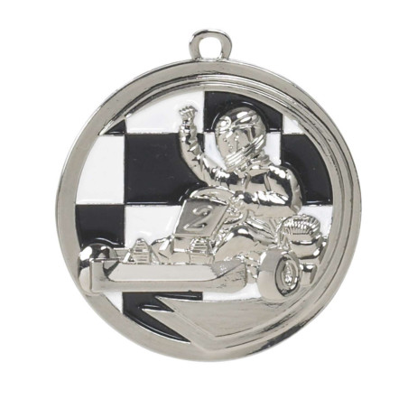 Médaille Frappée 50mm Karting - B-8337