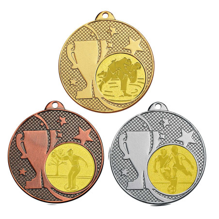 Médaille 50mm avec Pastille - T-M596D - T-M596A - T-M596B