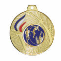 Médaille Flamme olympique tricolore F-Q048