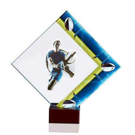 Trophées Verre RUGBY F-9711 MJ