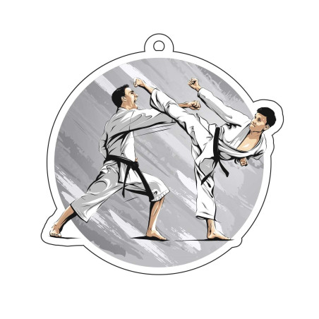 Exclusivité Médaille Acrylique 50mm Karate - BA-MDA00M87